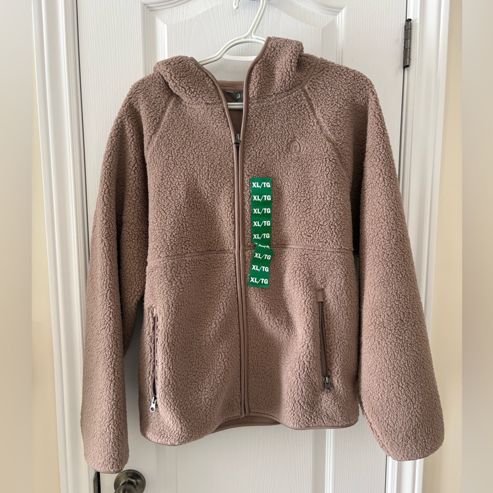Light Brown Teddy Fleece Jacket